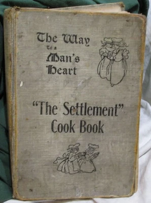 ORIG 1907 3RD EDITION THE SETTLEMENT COOKBOOK W/OLD MILWAUKEE ADS - Image 1 of 4