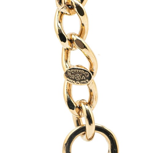 Collana Chanel Coco Mark Logo Placcato Oro GP CC Logo Donna Donna Accessori