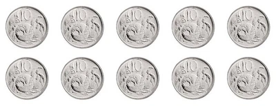 Cook Islands 10 Cents, 2015, N #73827, Mint X 10 PCS - Image 1 of 4