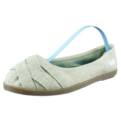 Zapatos planos Blowfish Malibu para mujer de tela marrón sin cordones talla 5 medianos Foto 1 de 4