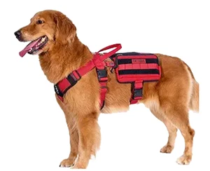 OneTigris Dog Lift Harness Hip Support Brace Full Body Lifter w/Handles, Red, L - Picture 1 of 7