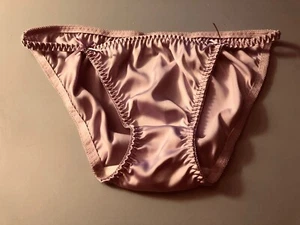 Satin Polyester String Bikini Panties - Picture 1 of 3