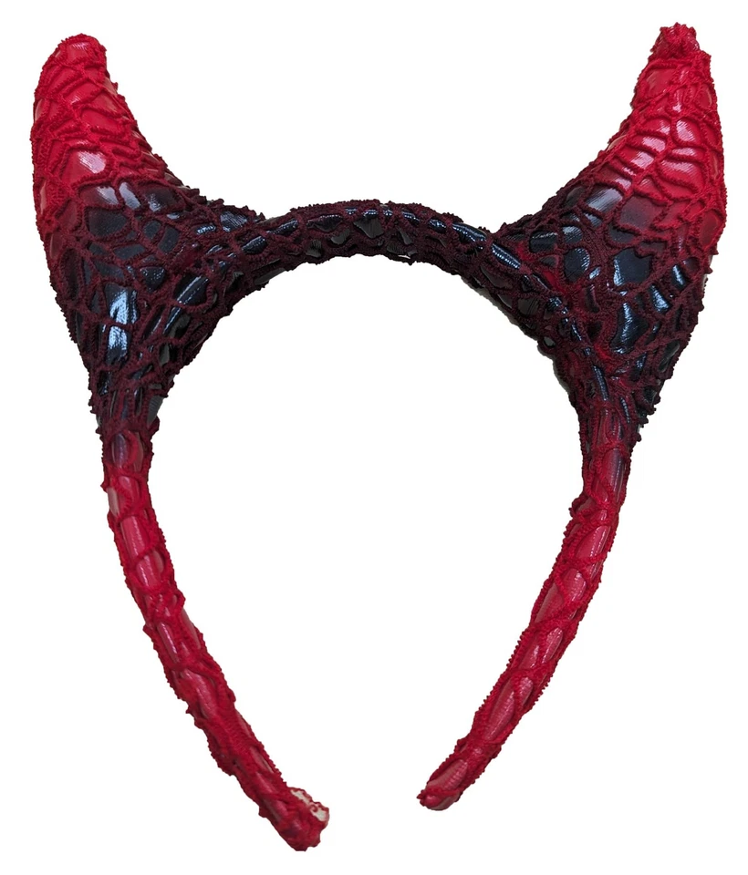 Devil Horns on Headband Net Decoration Halloween Fancy Dress Costume Accessory - Изображение 1 из 1