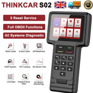 ThinkScan S02 OBD2 Car Diagnostic Tool Fit For BMW OBD2 Scanner Oil Lamp Reset - Picture 1 of 11
