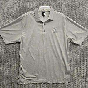 Footjoy FJ Polo Golf Shirt Gr. XL Whistling Straits Golf grau Hahnentritt - Bild 1 von 9