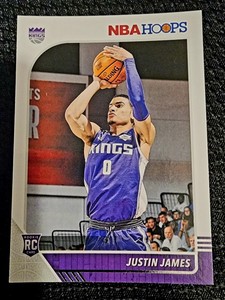 2019-20 HOOPS BASKETBALL JUSTIN JAMES 244 RC SACRAMENTO KINGS NBA