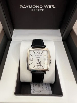 Raymond Weil Tradition Automatic, Square, White Dial / Blue Second, Swiss made - Image 1 of 4