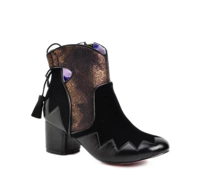 Irregular Choice Mujer Chevron Botas Tacones Zapatos Negro/Multi EE. UU. 8 Foto 1 de 4