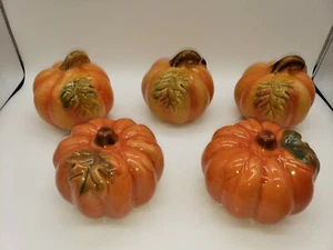 Greenbrier  Ceramic Halloween Thanksgiving Pumpkin Decoration - Fall Décor - Picture 1 of 4