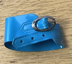 Vtg Barbie #1792 Mood Matchers 1970s MOD Belt Blue Turquoise Vinyl - Picture 1 of 15