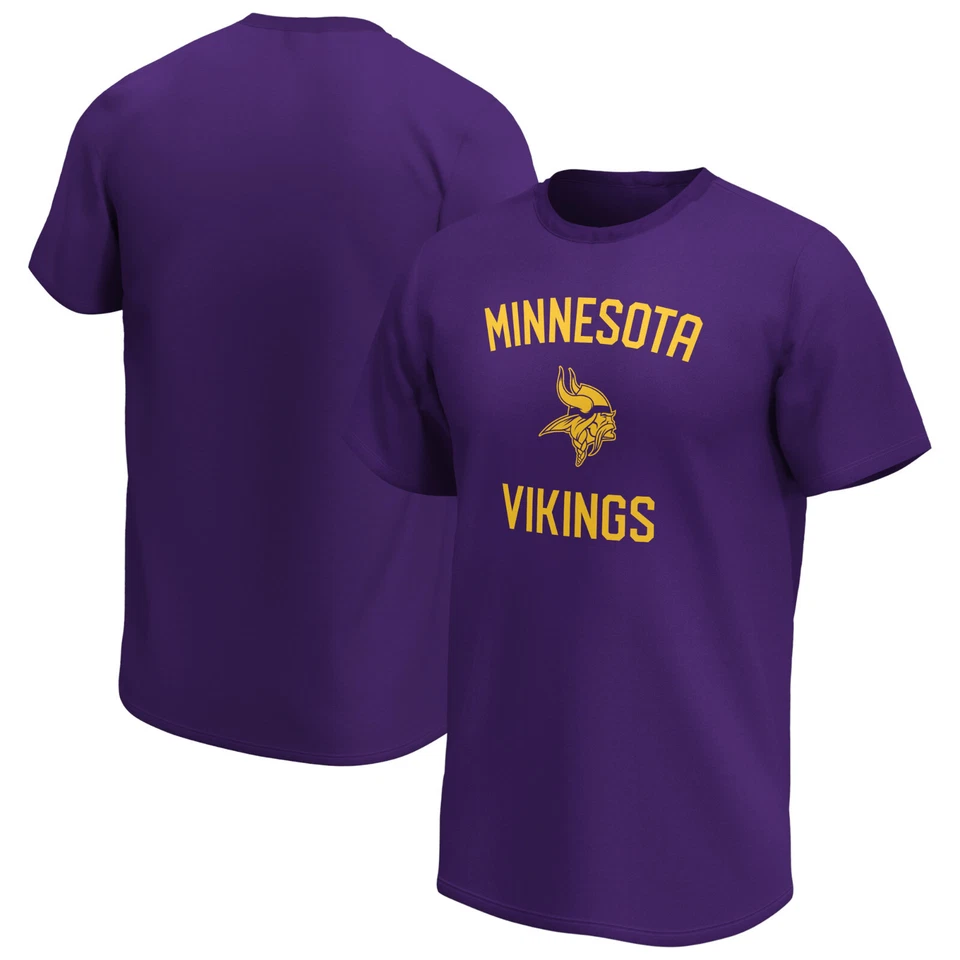 NFL T-Shirt Minnesota Vikings Team Arch Core Graphic Football Shirt lila