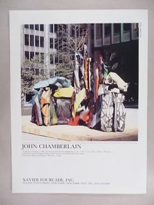 John Chamberlain MAGAZINE AD - 1985 - Picture 1 of 1