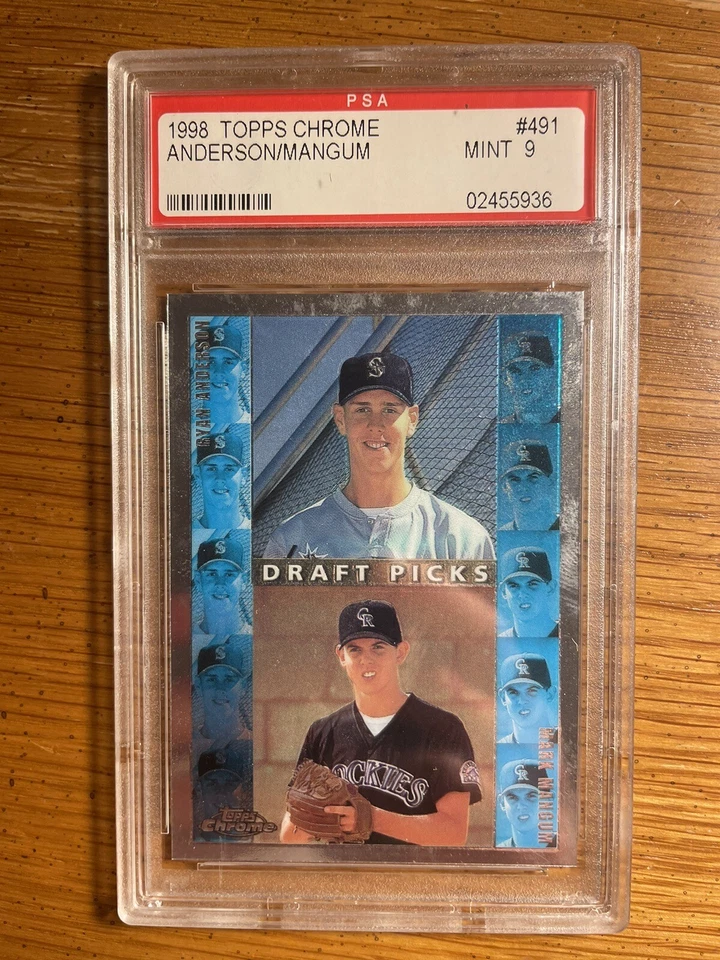 Ryan Anderson Mariners 1998 Topps Chrome Rookie #491 Graded PSA 9 MINT - Image 1 of 1