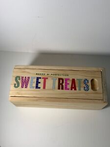 Anthropologie Sweet Treats Wooden Storage Box 9 in.