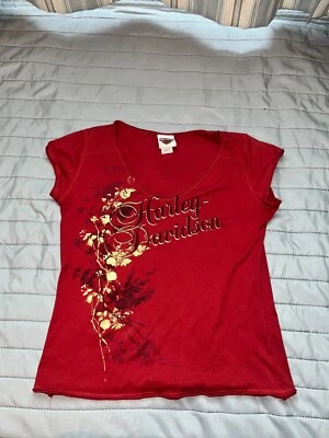 Винтажная женская рубашка Harley Davidson средний размер - Изображение 1 из 4