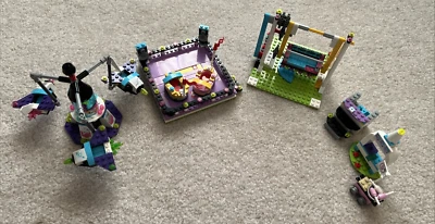 Lego Friends 41133 & 41128 Amusement Park + Space Ride Incomplete  - Image 1 of 4