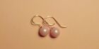 Aurora Borealis Crystal Pearls, 24k Gold Plated Sterling Silver Earrings