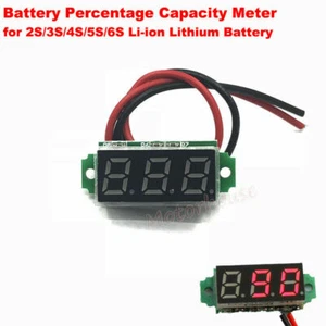 Digital 2S-6S 18650 Lithium Li-ion Battery BMS Percent Capacity Level Indicator - Picture 1 of 9