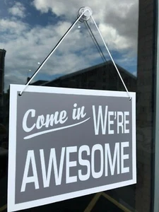 Open Closed Double Sided Shop Door or Window Sign - Any colours - Picture 1 of 19
