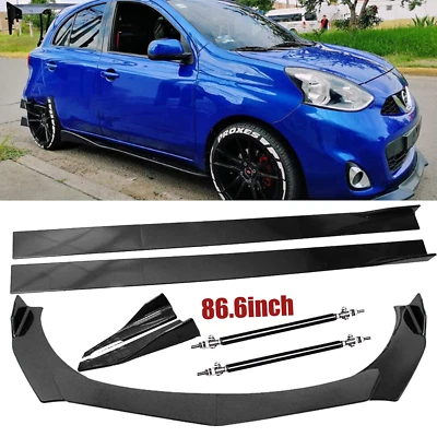 Front Bumper Lip Splitter Spoiler Rear Lip Strut Rod Body For Nissan  Maxima Foto 1 de 4