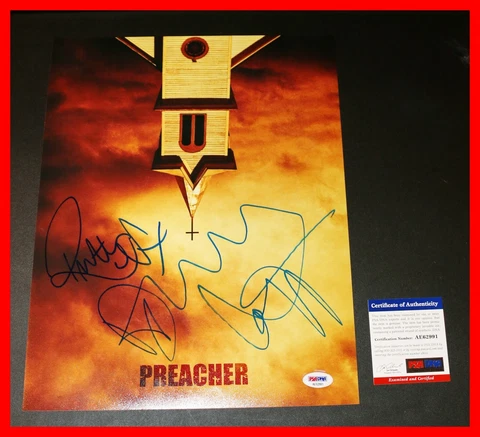 🔥 Dominic Cooper Ruth Negga Signed Preacher Cast 11X14 Poster PSA JSA BAS 🔥 Cover