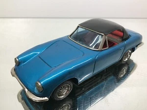 BANDAI JAPAN LOTUS ELAN TIN TOY CLOCKWORK FRICTION -BLUE MET. L21.5cm- FAIR - Imagen 1 de 11