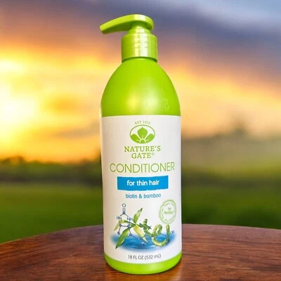 Nature's Gate Biotina + Acondicionador de Bambú para Cabello Fino - 18 fl oz Foto 1 de 2