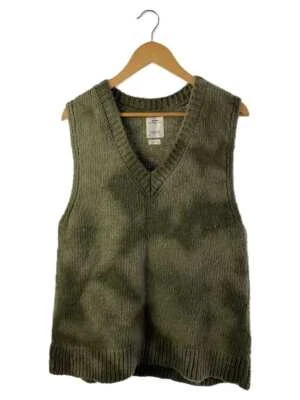 visvim UNEVEN DYE SELMER VNECK Vest wool khaki 3 Used - Image 1 of 4