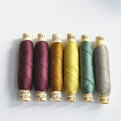 Vintage Original AMANN Dominator Nähgarn mercerisierte Baumwolle Konvolut/ 6 St - Bild 1 von 3