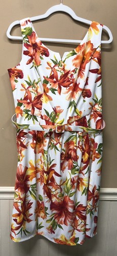 Abito donna ALYX senza maniche stampa floreale taglia 16 nuovo con etichetta