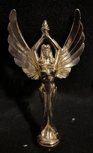 Vehicle Trophy Topper Angel For Hot Rod Car Ornament NOS GOLD 6 By 3 - Picture 1 of 2