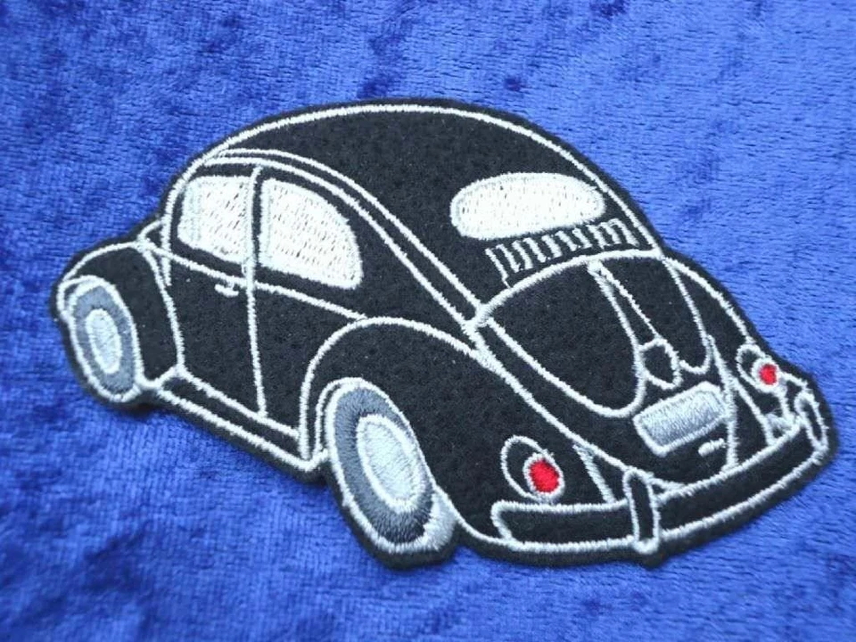 VOLKSWAGEN - AUTOMUSEUM + VOLKSWAGEN VW Käfer Aufnäher / Sticker / Patch Ovali schwarz NUR HIER