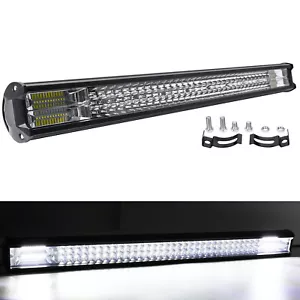 LED Work Light Bar Pods Roof Spot Flood Lights Driving Lamp SUV Offroad 31 INCH - Picture 1 of 12