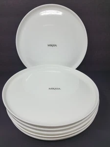 Juego de 6 platos de cena Mikasa Samantha porcelana de hueso blanco macizo de 11" nuevos - Imagen 1 de 4