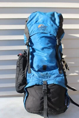 Mochila Lowe Alpine Contour Azul Claro Negra Senderismo Marco Interno REI Bolsa Complementaria Foto 1 de 4
