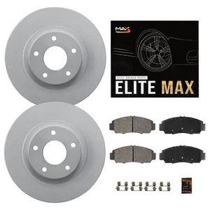Front Geomet Brake Rotors + Pads for 2002-2006 Dodge Durango Ram 1500 - Picture 1 of 9