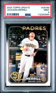 2024 Topps Update Jackson Merrill Debut RC Padres #US169 PSA 9 kostenloser Versand - Bild 1 von 2