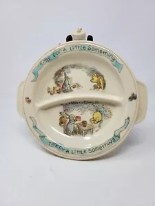 Vintage Classic Disney's Winnie The Pooh Bear Infant  Feed Bowl Plate  - Picture 1 of 13