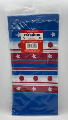 NUEVO mantel Celebrate It by Michaels patriótico, rojo/blanco/azul, 52” x 70” Foto 1 de 3