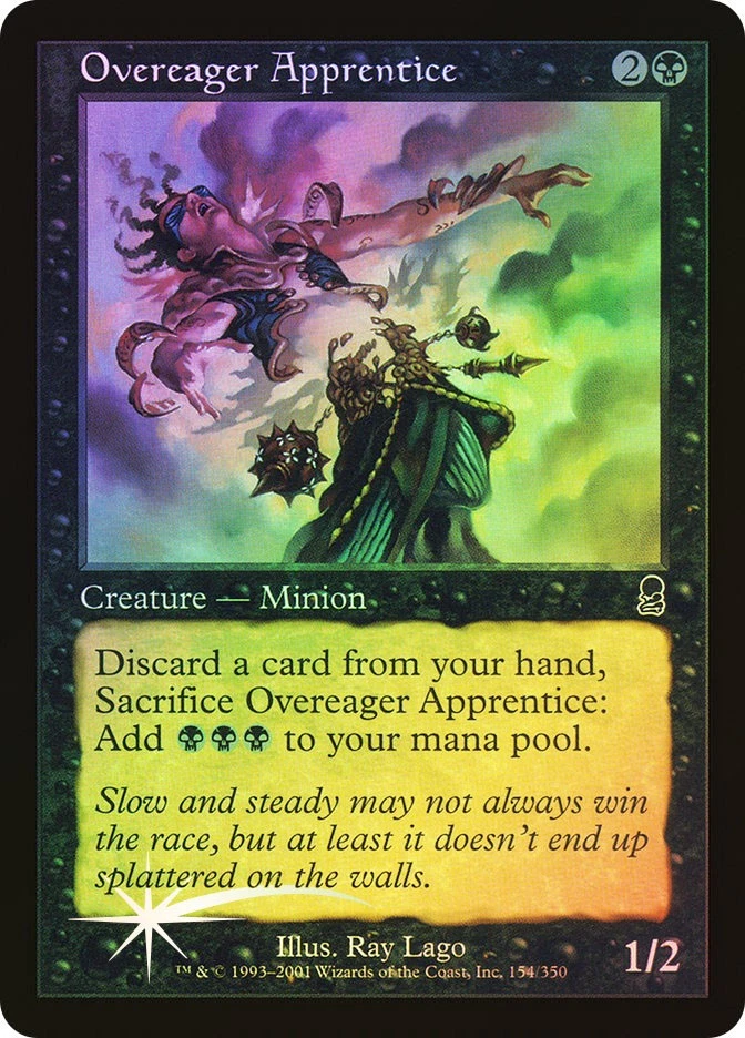 MTG FOIL Overeager Apprentice  - Odyssey #154 - Image 1 of 1