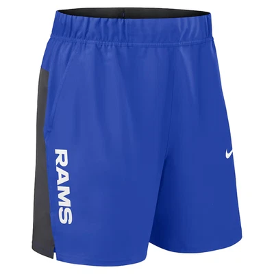 Pantalones Cortos de Rendimiento Victoria Tejidos Nike Los Angeles Rams Para Hombre 2025 Entrenamiento NFL Foto 1 de 3