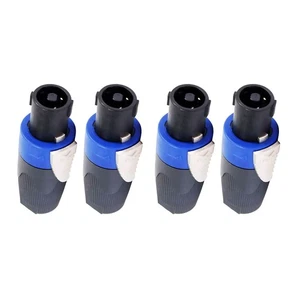 4 Pole 4pcs NL4FX Quick Lock Speaker Cable Plug Connector for Speaker - Picture 1 of 11