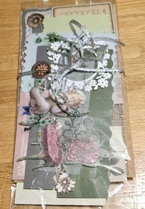 Scrapbook Pages Kit Ephemera Papers Images Stickers Frames Junk Journal Cards - Picture 1 of 12