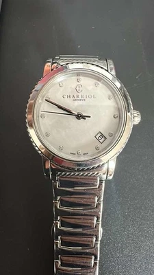 Charriol Parisii Steel Diamond White MOP Dial Quartz Ladies Watch - Image 1 of 4