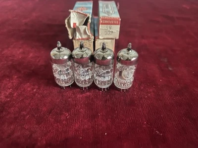 ECC81- 12AT7 Siemens Telefunken Tube  3 Pieces  1 Is Valvo NOS- Nib - NEW - Bild 1 von 4