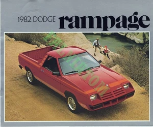 Händlerprospekt - 1982 Dodge Rampage - 8 Seiten - Bild 1 von 2