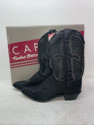 New Women’s Black Capezio Cowboy Boots. L 280 8 W. 1-97 - Image 1 of 4