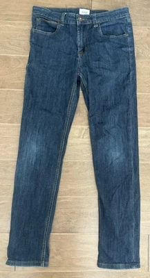 Pantalones de mezclilla rectos ajustados Hudson lavado oscuro para niños 14 Foto 1 de 4