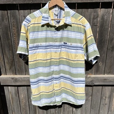 GEORGES MARCIANO Guess 90s short sleeve button-front shirt size Large dbl pocket - Image 1 of 4