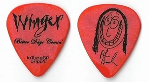 Winger Reb Beach Orange Tour Guitar Pick - Picture 1 of 1